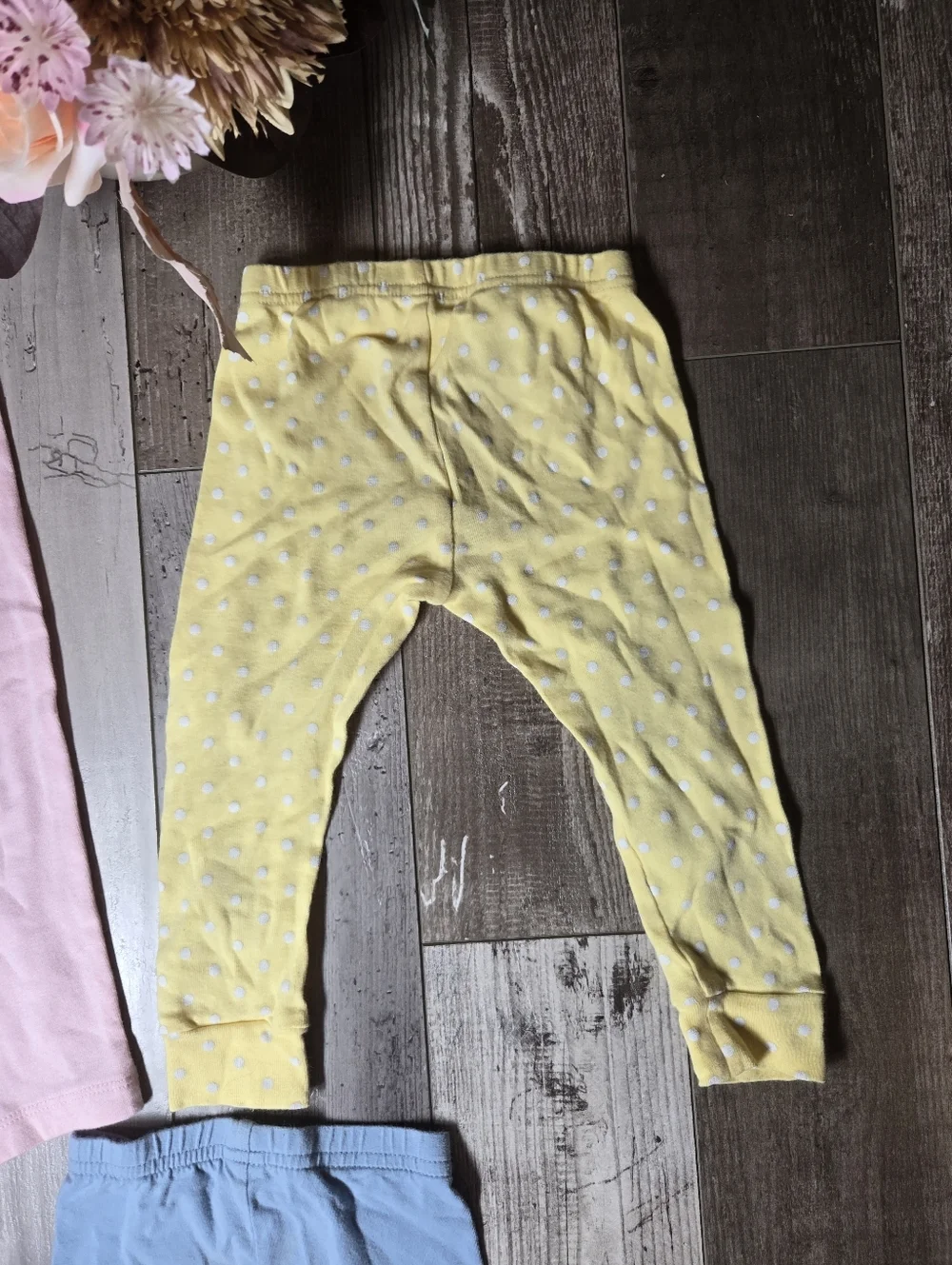 Carter's 100% Cotton Pastel Baby Toddler Girl Pants Leggings Bundle 3pc Size 18m